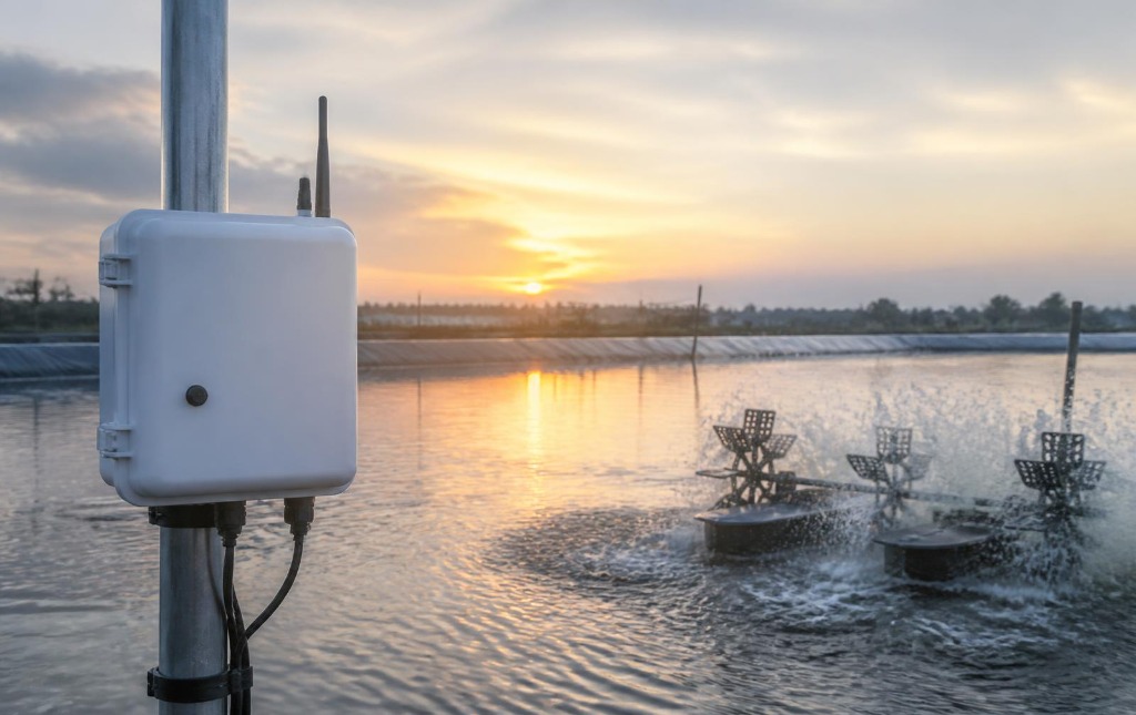 PondSync IoT control unit and aerator system for aqua farmers developed by TrierX